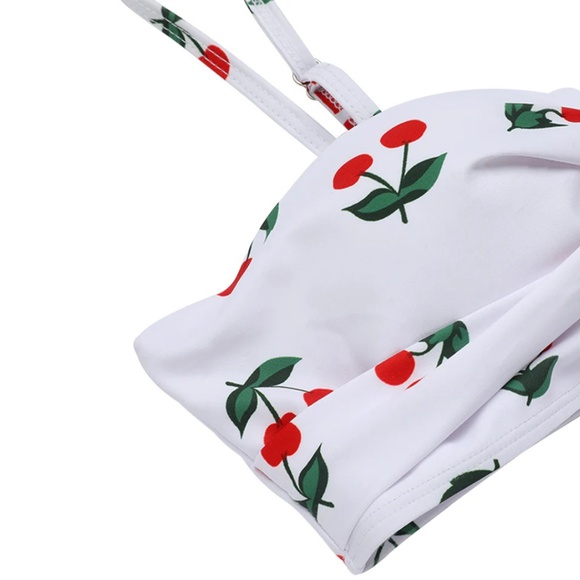 Retro 1950s Cherry Two-Piece Bikini Set - Picture 4 of 7